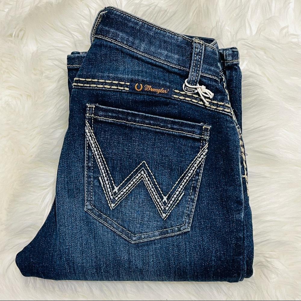 Wrangler Rare Pocket Design County Cowgirl Shiloh Ultimate Riding Jeans 26